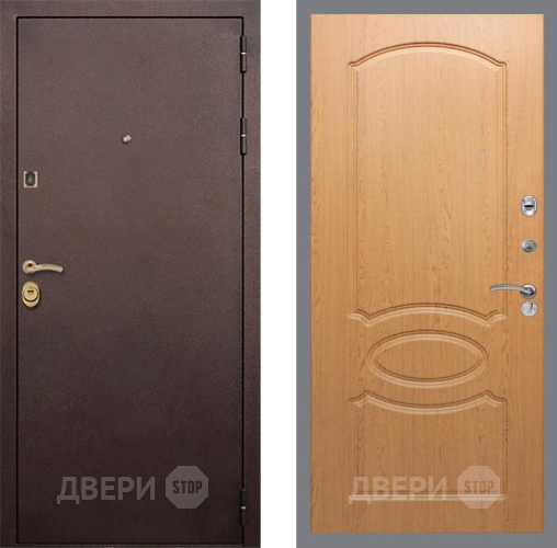 Входная металлическая Дверь Рекс (REX) Лайт 3К FL-128 Дуб в Павловском Посаде