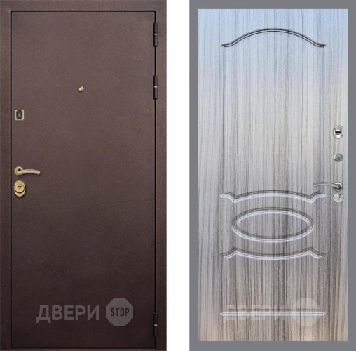 Входная металлическая Дверь Рекс (REX) Лайт 3К FL-128 Сандал грей в Павловском Посаде