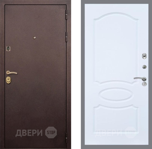 Входная металлическая Дверь Рекс (REX) Лайт 3К FL-128 Силк Сноу в Павловском Посаде