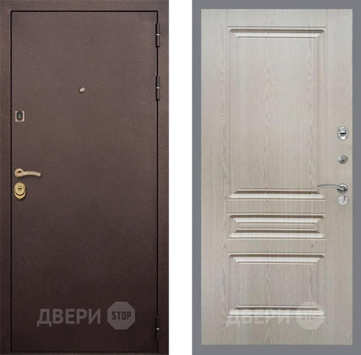 Входная металлическая Дверь Рекс (REX) Лайт 3К FL-243 Беленый дуб в Павловском Посаде
