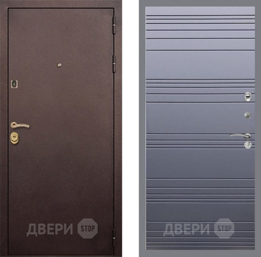 Дверь Рекс (REX) Лайт 3К Line Силк титан в Павловском Посаде