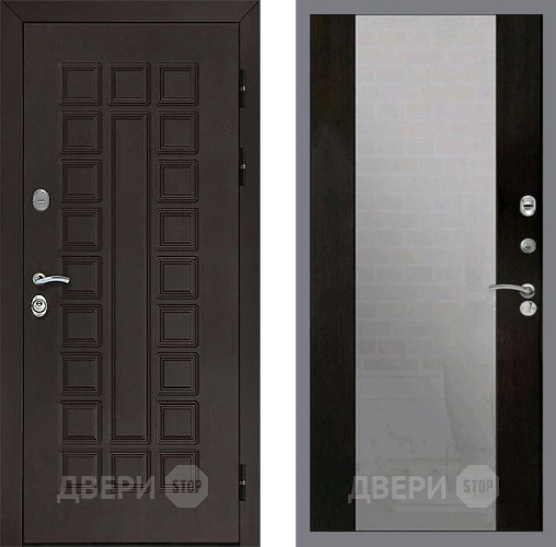 Входная металлическая Дверь Рекс (REX) Сенатор 3К СБ-16 Зеркало Венге в Павловском Посаде