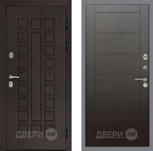 Входная металлическая Дверь Рекс (REX) Сенатор 3К Сити Венге в Павловском Посаде