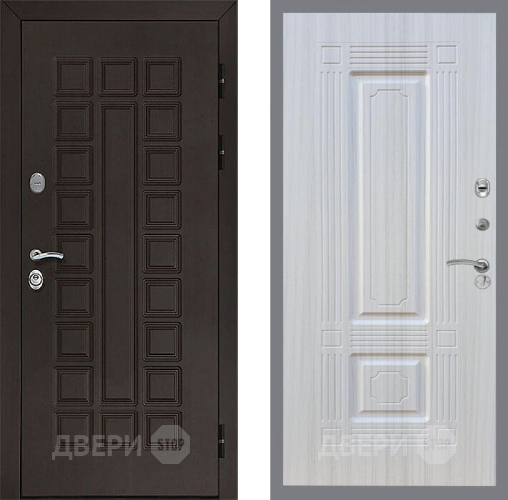 Входная металлическая Дверь Рекс (REX) Сенатор 3К FL-2 Сандал белый в Павловском Посаде