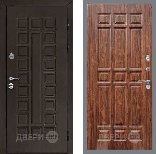 Входная металлическая Дверь Рекс (REX) Сенатор 3К FL-33 орех тисненый в Павловском Посаде