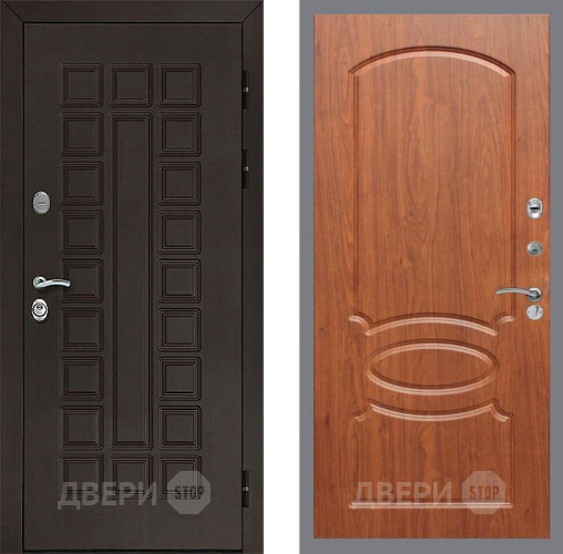 Входная металлическая Дверь Рекс (REX) Сенатор 3К FL-128 Морёная берёза в Павловском Посаде