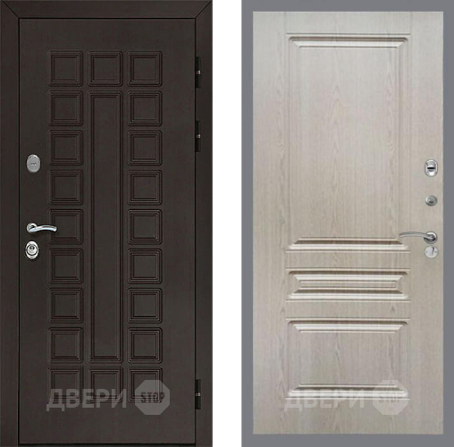 Входная металлическая Дверь Рекс (REX) Сенатор 3К FL-243 Беленый дуб в Павловском Посаде