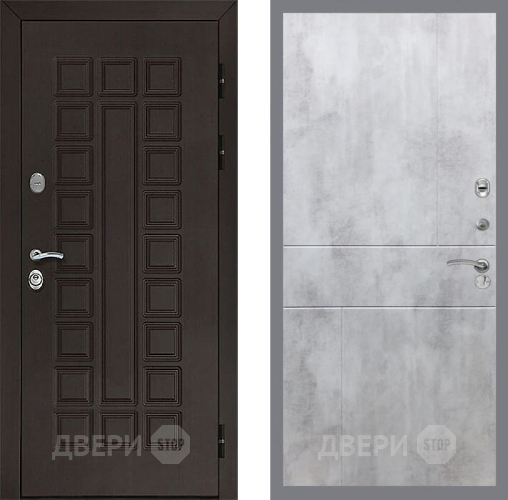 Входная металлическая Дверь Рекс (REX) Сенатор 3К FL-290 Бетон светлый в Павловском Посаде