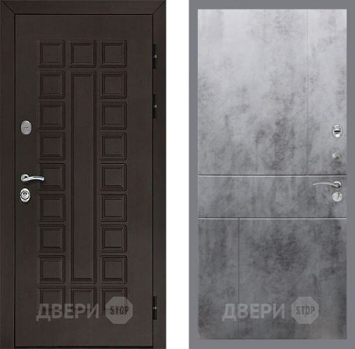 Входная металлическая Дверь Рекс (REX) Сенатор 3К FL-290 Бетон темный в Павловском Посаде