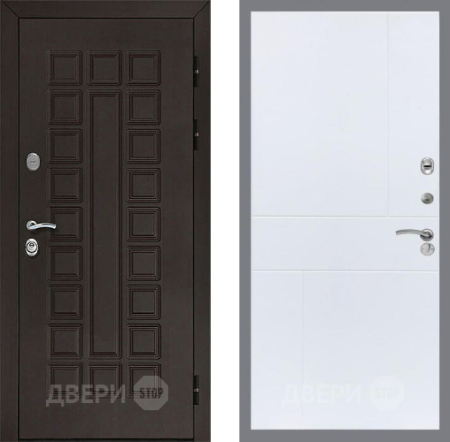 Входная металлическая Дверь Рекс (REX) Сенатор 3К FL-290 Силк Сноу в Павловском Посаде