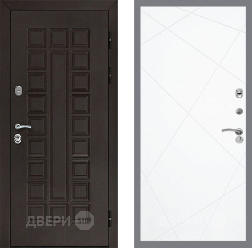 Входная металлическая Дверь Рекс (REX) Сенатор 3К FL-291 Силк Сноу в Павловском Посаде