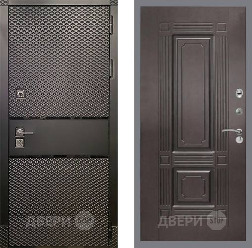 Входная металлическая Дверь Рекс (REX) 15 Черный Кварц FL-2 Венге в Павловском Посаде