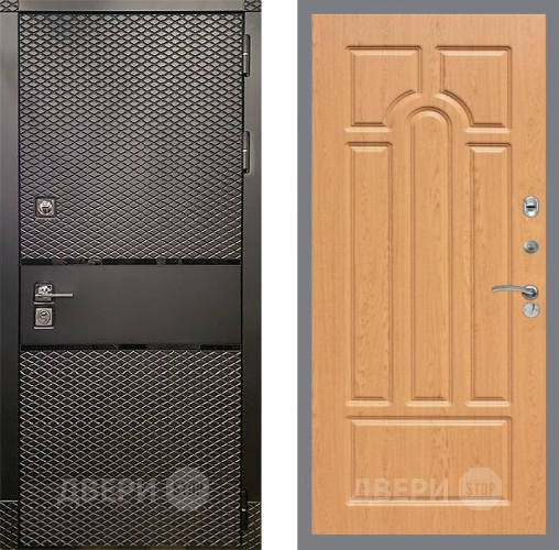Входная металлическая Дверь Рекс (REX) 15 Черный Кварц FL-58 Дуб в Павловском Посаде