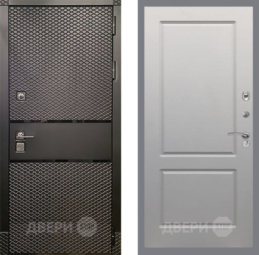 Входная металлическая Дверь Рекс (REX) 15 Черный Кварц FL-117 Грей софт в Павловском Посаде