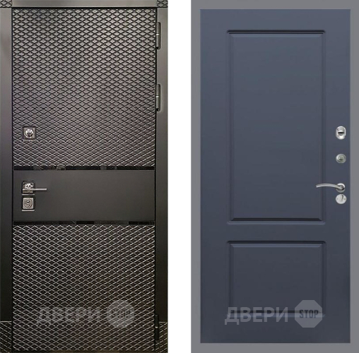 Входная металлическая Дверь Рекс (REX) 15 Черный Кварц FL-117 Силк титан в Павловском Посаде