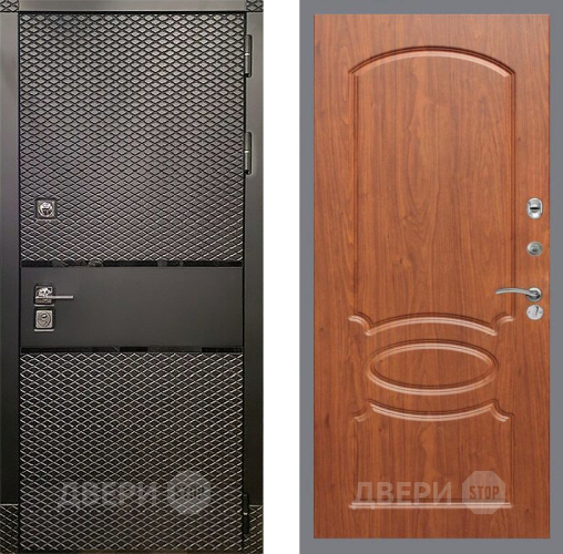 Входная металлическая Дверь Рекс (REX) 15 Черный Кварц FL-128 Морёная берёза в Павловском Посаде