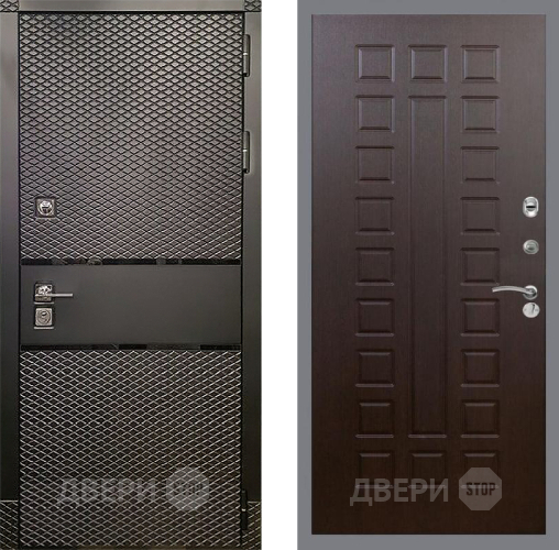 Входная металлическая Дверь Рекс (REX) 15 Черный Кварц FL-183 Венге в Павловском Посаде