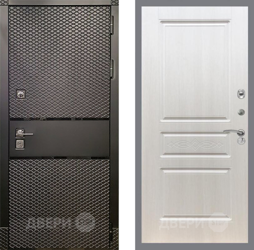 Входная металлическая Дверь Рекс (REX) 15 Черный Кварц FL-243 Лиственница беж в Павловском Посаде