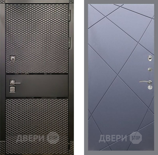 Входная металлическая Дверь Рекс (REX) 15 Черный Кварц FL-291 Силк титан в Павловском Посаде