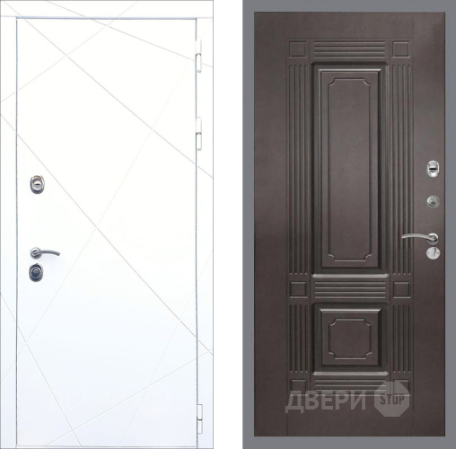 Входная металлическая Дверь Рекс (REX) 13 Силк Сноу FL-2 Венге в Павловском Посаде