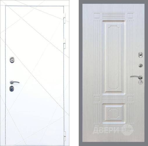 Входная металлическая Дверь Рекс (REX) 13 Силк Сноу FL-2 Лиственница беж в Павловском Посаде