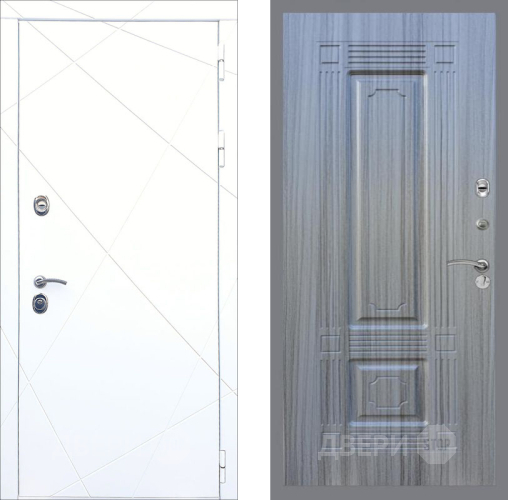 Входная металлическая Дверь Рекс (REX) 13 Силк Сноу FL-2 Сандал грей в Павловском Посаде