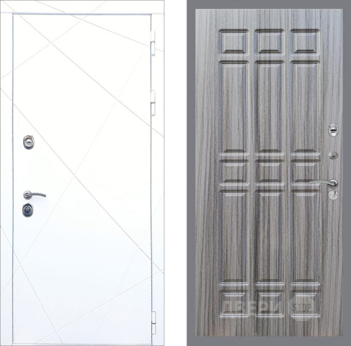 Входная металлическая Дверь Рекс (REX) 13 Силк Сноу FL-33 Сандал грей в Павловском Посаде