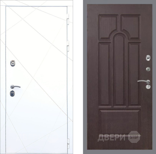 Входная металлическая Дверь Рекс (REX) 13 Силк Сноу FL-58 Венге в Павловском Посаде