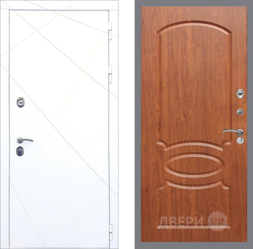 Входная металлическая Дверь Рекс (REX) 13 Силк Сноу FL-128 Морёная берёза в Павловском Посаде