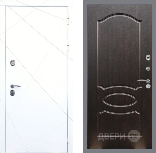 Входная металлическая Дверь Рекс (REX) 13 Силк Сноу FL-128 Венге светлый в Павловском Посаде