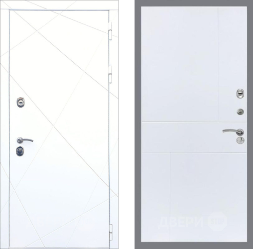 Входная металлическая Дверь Рекс (REX) 13 Силк Сноу FL-290 Силк Сноу в Павловском Посаде