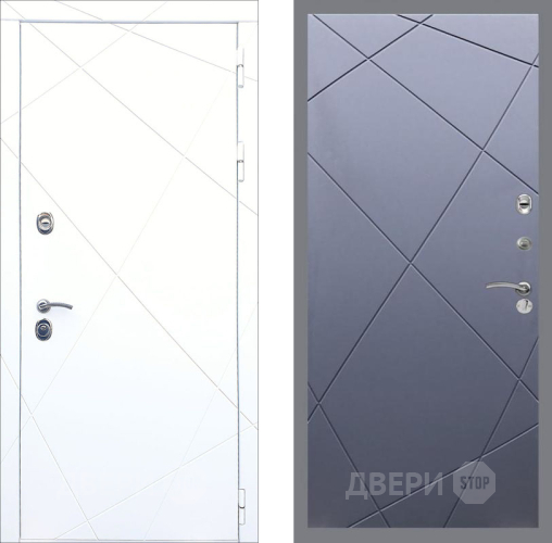 Входная металлическая Дверь Рекс (REX) 13 Силк Сноу FL-291 Силк титан в Павловском Посаде