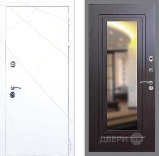Входная металлическая Дверь Рекс (REX) 13 Силк Сноу FLZ-120 Венге в Павловском Посаде