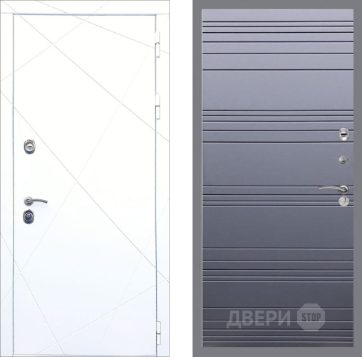 Входная металлическая Дверь Рекс (REX) 13 Силк Сноу Line Силк титан в Павловском Посаде