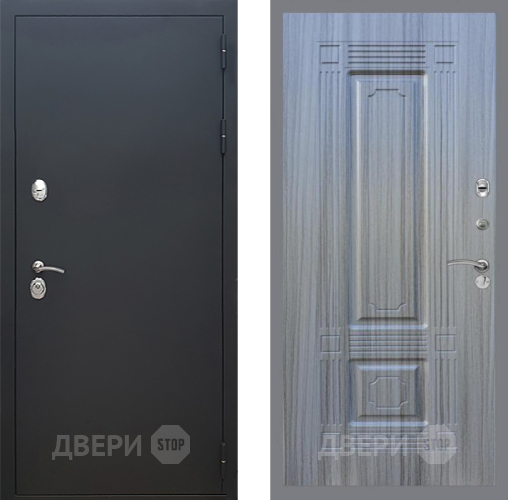 Входная металлическая Дверь Рекс (REX) 5 Черный Муар FL-2 Сандал грей в Павловском Посаде