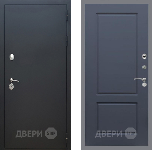Входная металлическая Дверь Рекс (REX) 5 Черный Муар FL-117 Силк титан в Павловском Посаде