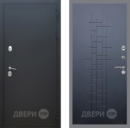 Входная металлическая Дверь Рекс (REX) 5 Черный Муар FL-289 Ясень черный в Павловском Посаде