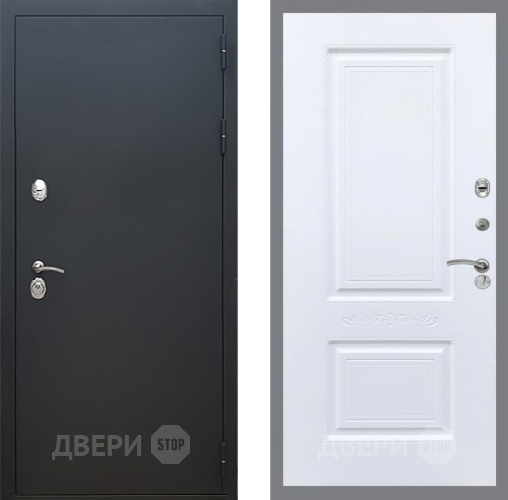 Дверь Рекс (REX) 5 Черный Муар Смальта Силк Сноу в Павловском Посаде