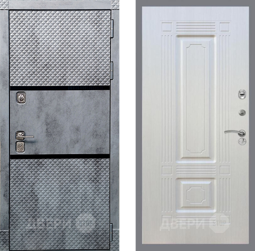 Входная металлическая Дверь Рекс (REX) 15 Бетон Темный FL-2 Лиственница беж в Павловском Посаде