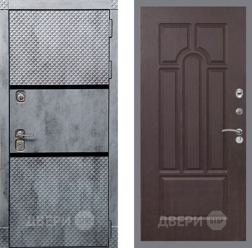 Входная металлическая Дверь Рекс (REX) 15 Бетон Темный FL-58 Венге в Павловском Посаде