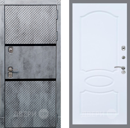 Входная металлическая Дверь Рекс (REX) 15 Бетон Темный FL-128 Силк Сноу в Павловском Посаде
