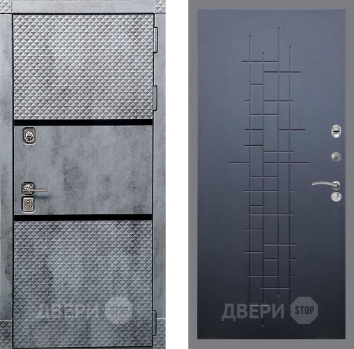 Входная металлическая Дверь Рекс (REX) 15 Бетон Темный FL-289 Ясень черный в Павловском Посаде