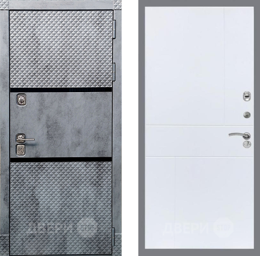 Входная металлическая Дверь Рекс (REX) 15 Бетон Темный FL-290 Силк Сноу в Павловском Посаде