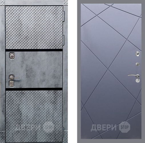 Входная металлическая Дверь Рекс (REX) 15 Бетон Темный FL-291 Силк титан в Павловском Посаде