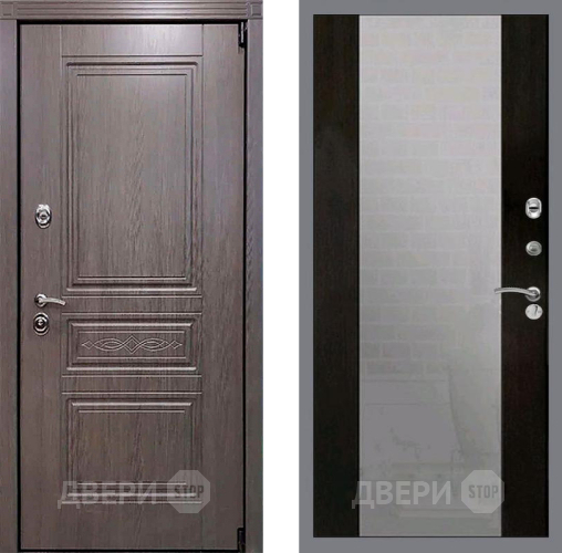 Входная металлическая Дверь Рекс (REX) Премиум-S СБ-16 Зеркало Венге в Павловском Посаде