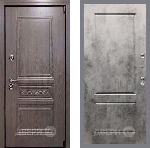 Входная металлическая Дверь Рекс (REX) Премиум-S FL-117 Бетон темный в Павловском Посаде