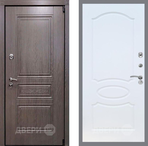 Входная металлическая Дверь Рекс (REX) Премиум-S FL-128 Белый ясень в Павловском Посаде