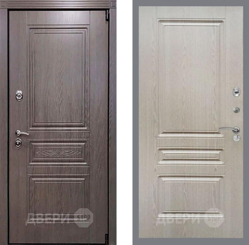 Входная металлическая Дверь Рекс (REX) Премиум-S FL-243 Беленый дуб в Павловском Посаде