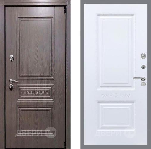 Входная металлическая Дверь Рекс (REX) Премиум-S Смальта Силк Сноу в Павловском Посаде