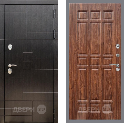 Входная металлическая Дверь Рекс (REX) 20 FL-33 орех тисненый в Павловском Посаде